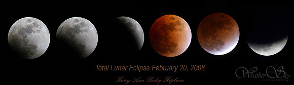 Lunar Eclipse Collage, Feb 20, 2008