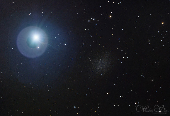 Regulus and Leo I dwarf galaxy UGC5470